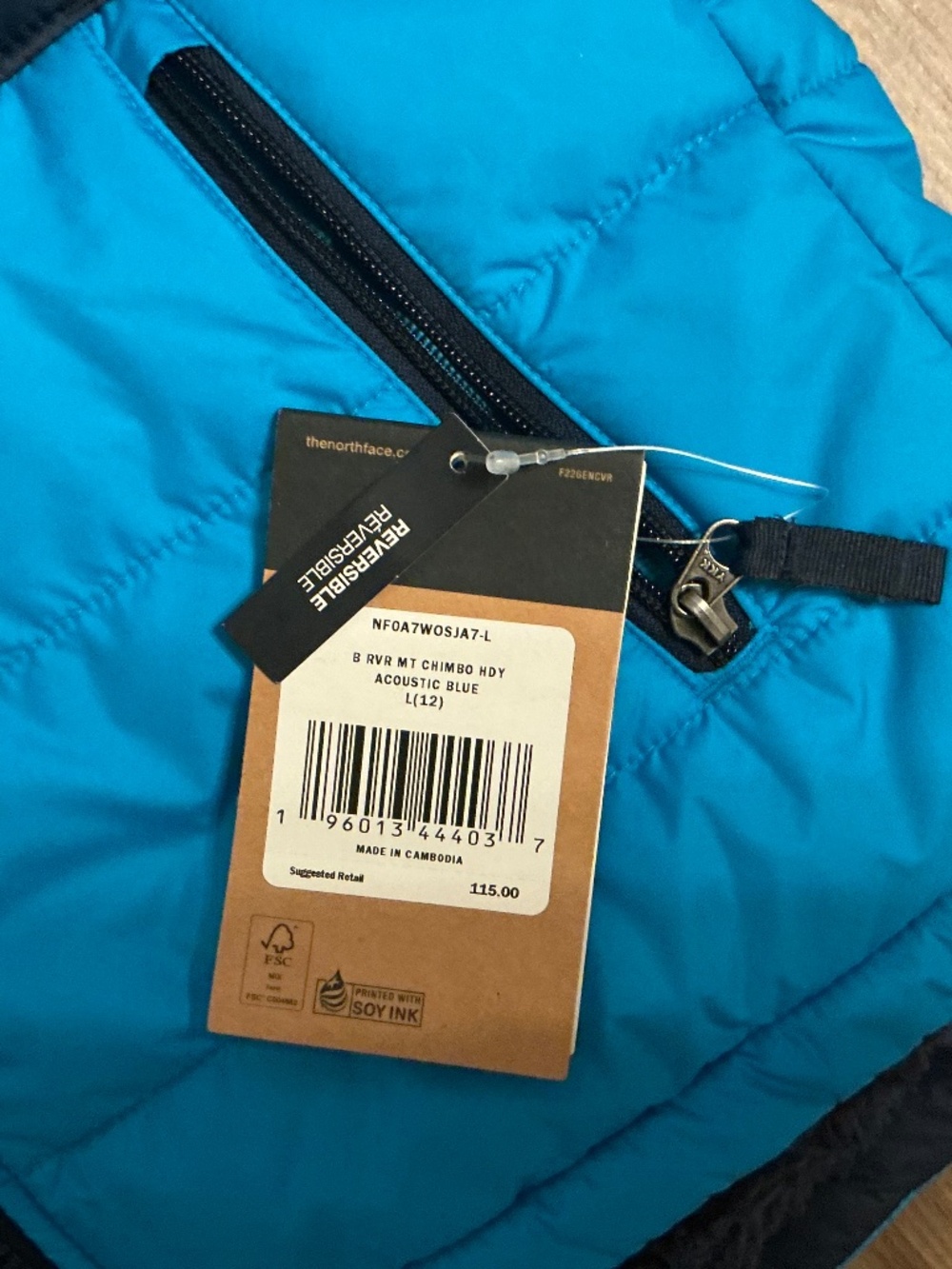 The North Face Boys' Reversible Mount Full-Zip Hooded Jacket, size L ( boy) - Picture 4 of 5